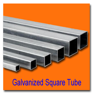 Pre-Galvanized Square Tubes