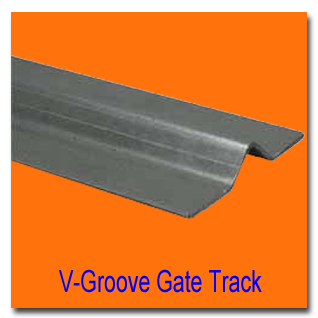Galvanized V-Groove Gate Track